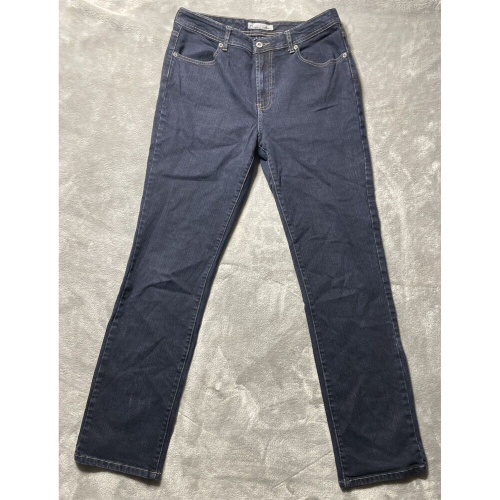 Chico's Platinum Denim Straight Leg Blue Jeans Women’s Size US 8